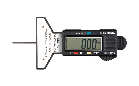 Ceta Form Dijital Lastik Diş Derinlik Kumpası 0-25 mm - N23-08TD
