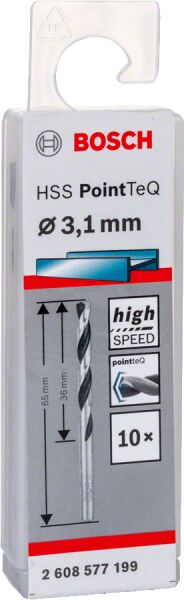 Bosch - HSS-PointeQ Metal Matkap Ucu 3,1 mm 10'lu
