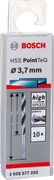 Bosch - HSS-PointeQ Metal Matkap Ucu 3,7 mm 10'lu