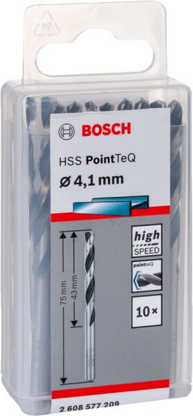 Bosch - HSS-PointeQ Metal Matkap Ucu 4,1 mm 10'lu