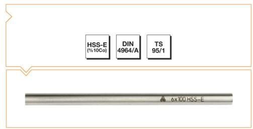 HSSE-Co10 DIN4964 B TORNA KAL.10X10X100