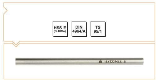 HSSE-Co10 DIN4964 B TORNA KAL.10X10X100