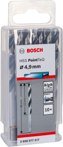 Bosch - HSS-PointeQ Metal Matkap Ucu 4,9 mm 10'lu