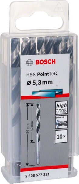 Bosch - HSS-PointeQ Metal Matkap Ucu 5,3 mm 10'lu