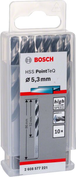 Bosch - HSS-PointeQ Metal Matkap Ucu 5,3 mm 10'lu