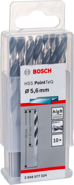 Bosch - HSS-PointeQ Metal Matkap Ucu 5,6 mm 10'lu