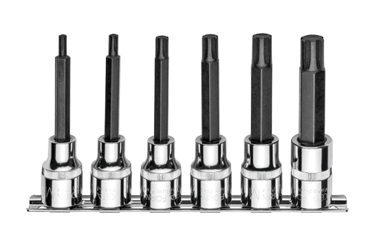 Ceta Form 6 Parça 1/2'' RIBE Uçlu Lokma Takımı - Uzun Tip (Raylı) - C28S-RR6L