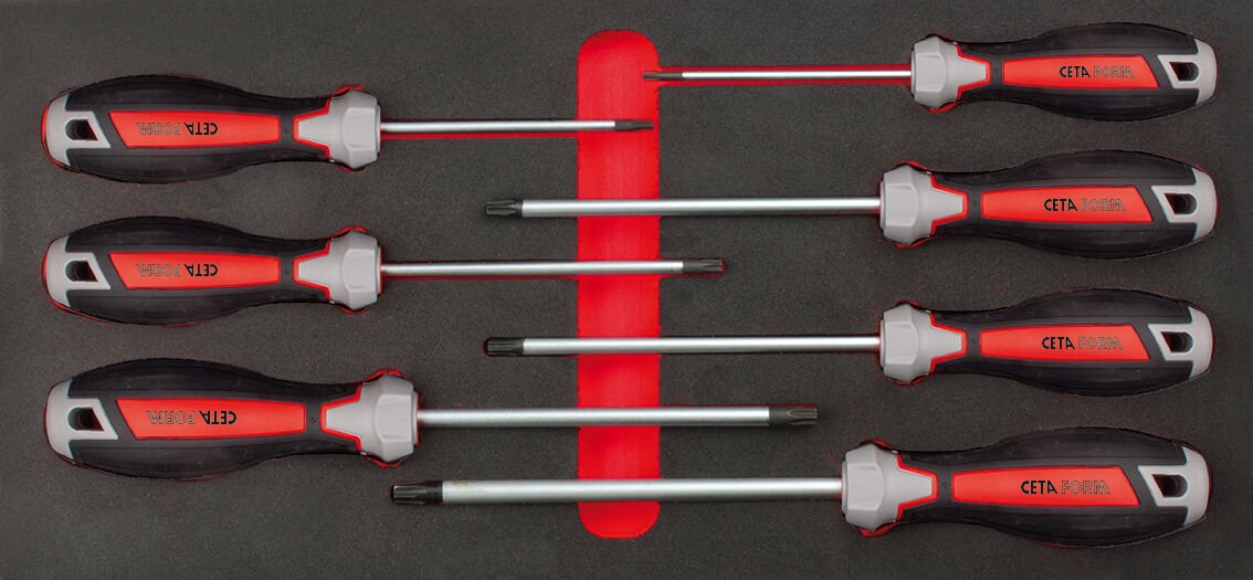 Ceta Form 7 Parça C-Plus Delikli TORX Tornavida Takımı (EVA'lı) - F99-E0706