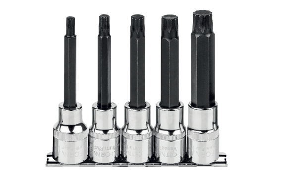 Ceta Form 5 Parça 1/2'' XZN Uçlu Lokma Takımı - Uzun Tip - C28S-RX5L