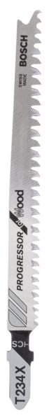 Bosch - Kademeli Artan Dişli Serisi Ahşap İçin T 234 X Dekupaj Testeresi Bıçağı - 25'Li Paket