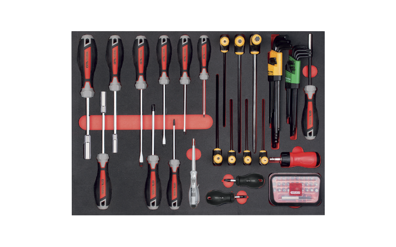 Ceta Form 80 Parça Tornavida ve L/T Anahtar Seti (SAE) (EVA'lı) - F99A-E80
