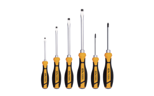 Ceta Form 6 Parça C-Plus Tornavida Takımı (Çekiçlenebilir) - Düz/Yıldız - F99C-601