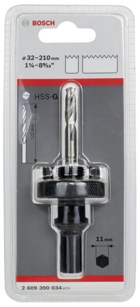 Bosch 11 Mm Hex Adaptör 32-210 Mm Pançlar Içın 2609390034