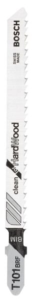Bosch - Temiz Kesim Serisi Sert Ahşap İçin T 101 BRF Dekupaj Testeresi Bıçağı - 25'Li Paket