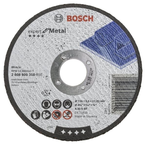 Bosch 115*2,5 Mm Expert For Metal Düz 2608600318