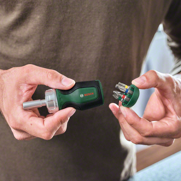 Bosch Değiştirilebilir 6 Uçlu Cırcırlı Tornavida (Set 1) - 1600A027PK