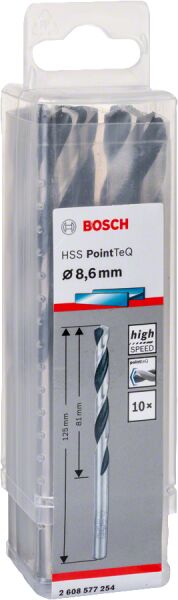 Bosch - HSS-PointeQ Metal Matkap Ucu 8,6 mm 10'lu