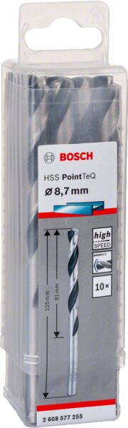Bosch - HSS-PointeQ Metal Matkap Ucu 8,7 mm 10'lu