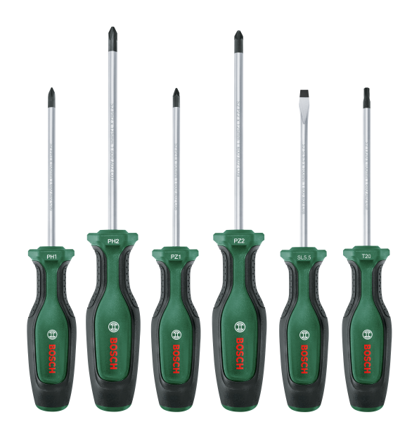 Bosch 6 Parça Tornavida Seti (Set 2) - 1600A027PM
