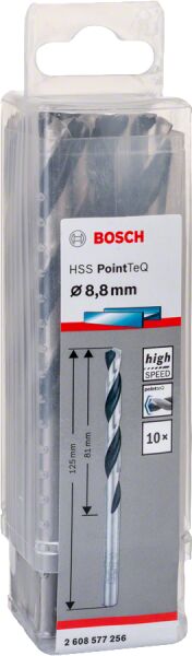 Bosch - HSS-PointeQ Metal Matkap Ucu 8,8 mm 10'lu