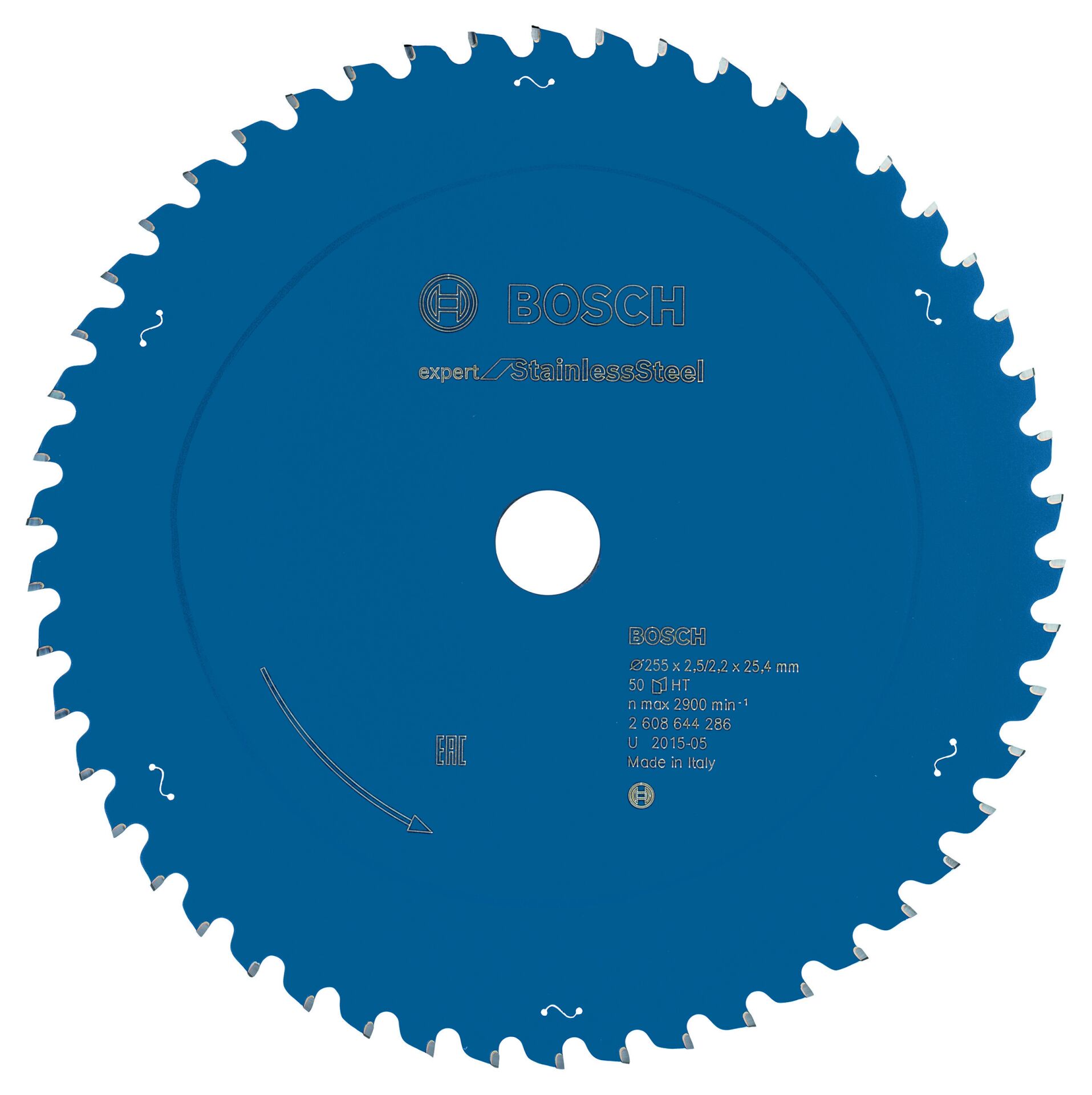 Bosch - Expert Serisi Paslanmaz Çelik için Daire Testere Bıçağı 255*25,4 mm 50 Diş