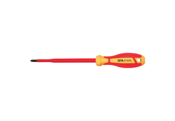 Ceta Form C-Plus 1000V Pozidriv Uçlu Tornavida (VDE) PZ0 x 60 mm - G03-000-060