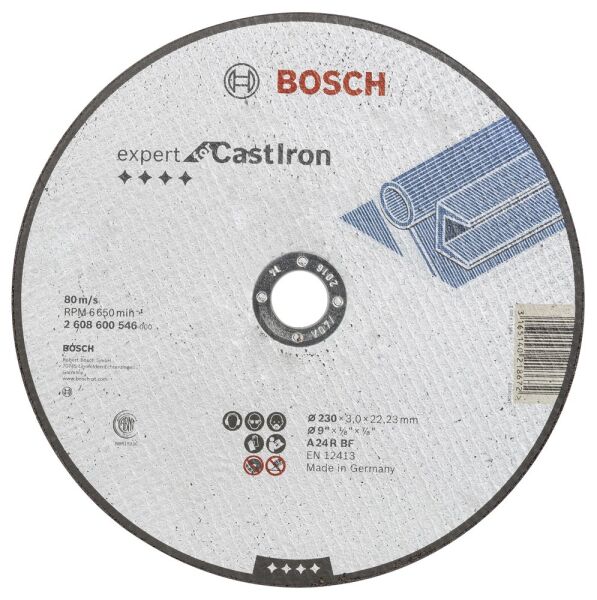 Bosch 230*3,0 Mm Expert For Cast Iron Düz 2608600546