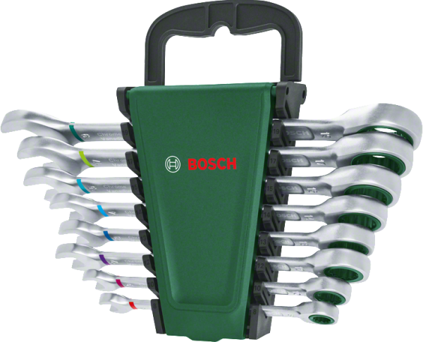 Bosch Cırcırlı Kombine Anahtar Seti (8 Parça) - 1600A027PS