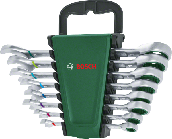 Bosch Cırcırlı Kombine Anahtar Seti (8 Parça) - 1600A027PS