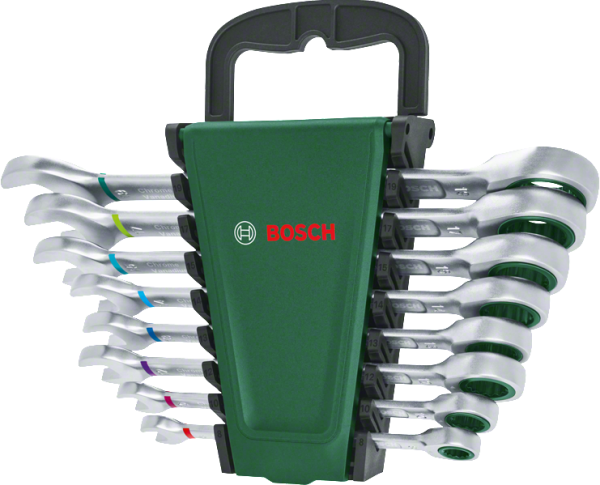 Bosch Cırcırlı Kombine Anahtar Seti (8 Parça) - 1600A027PS