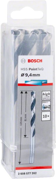 Bosch - HSS-PointeQ Metal Matkap Ucu 9,4 mm 10'lu
