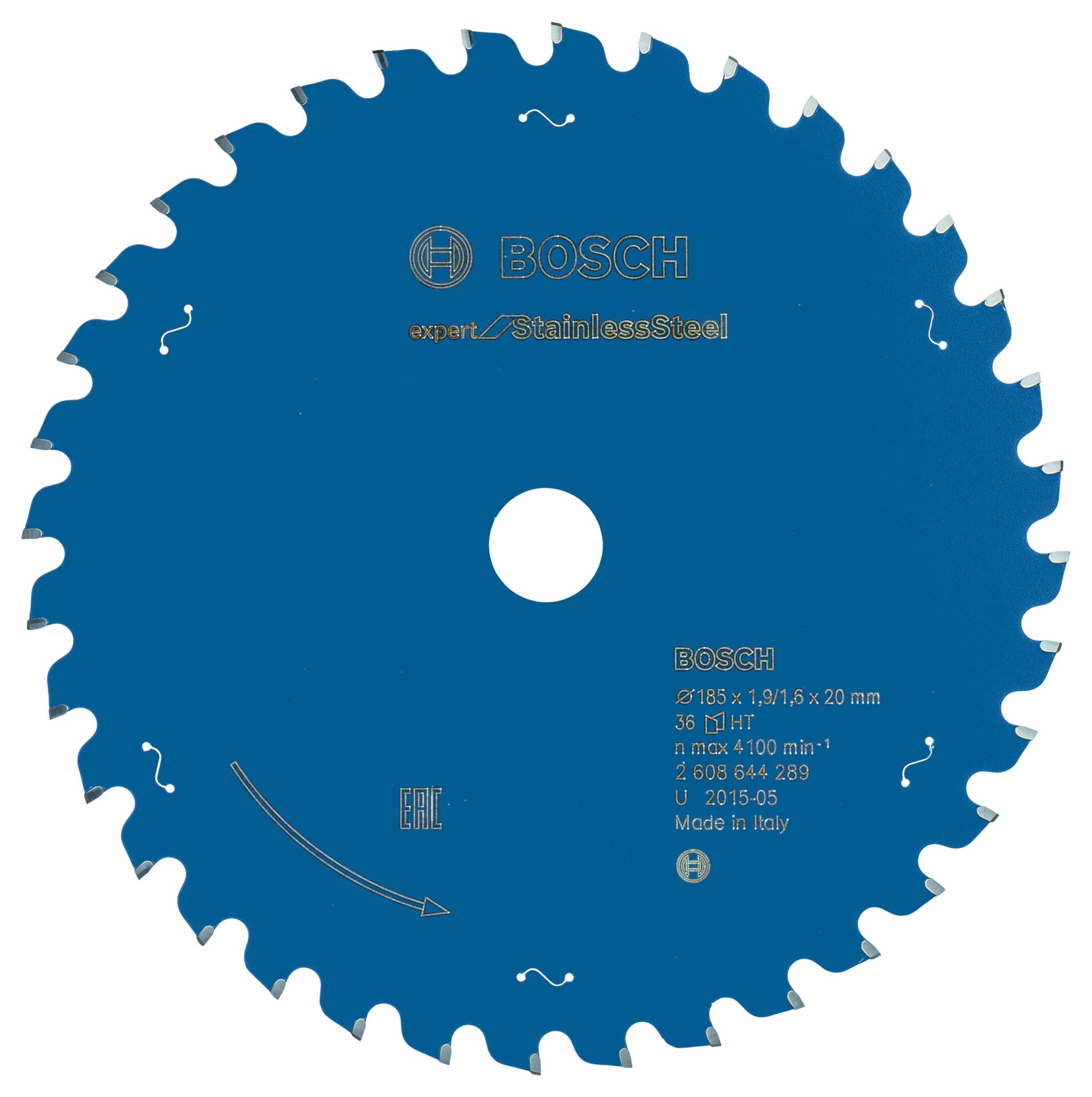 Bosch - Expert Serisi Paslanmaz Çelik için Daire Testere Bıçağı 185*20 mm 36 Diş