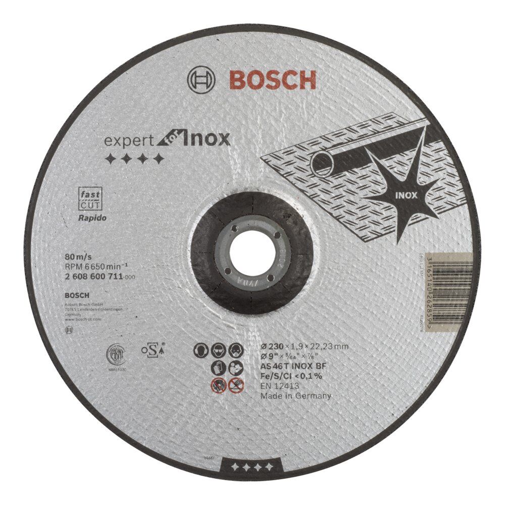 Bosch 230*1,9Mm Expert For Inox Rapıdo Bombelı 2608600711