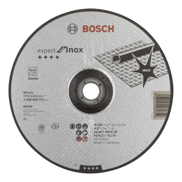 Bosch 230*1,9Mm Expert For Inox Rapıdo Bombelı 2608600711