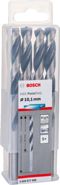 Bosch - HSS-PointeQ Metal Matkap Ucu 10,1 mm 5'li