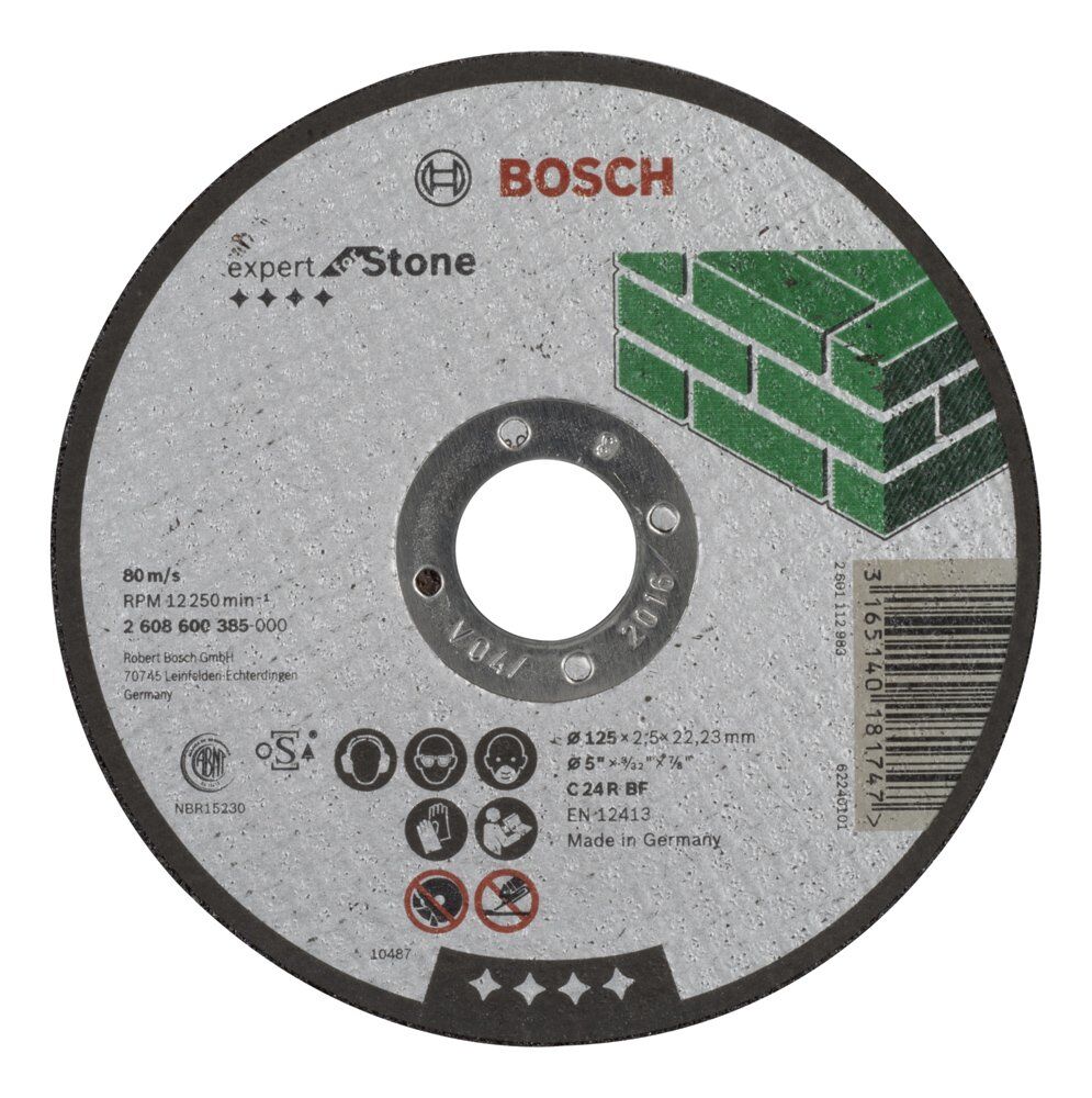 Bosch Exstone Kesme Tası 125*2,5 Mm Duz 2608600385