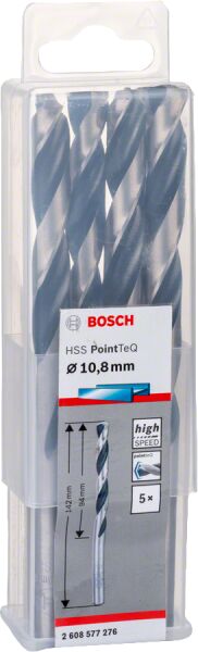 Bosch - HSS-PointeQ Metal Matkap Ucu 10,8 mm 5'li