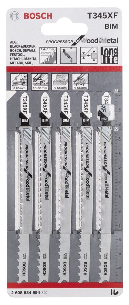 Bosch T 345 Xf Progressor Woodandmetal 5Lı 2608634994