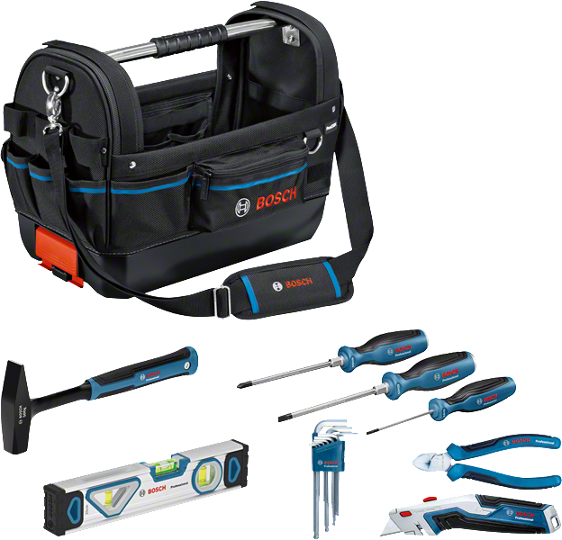 Bosch Profesyonel El Aleti Seti 8 Parça + GWT 20 Çanta - 1600A02H5B