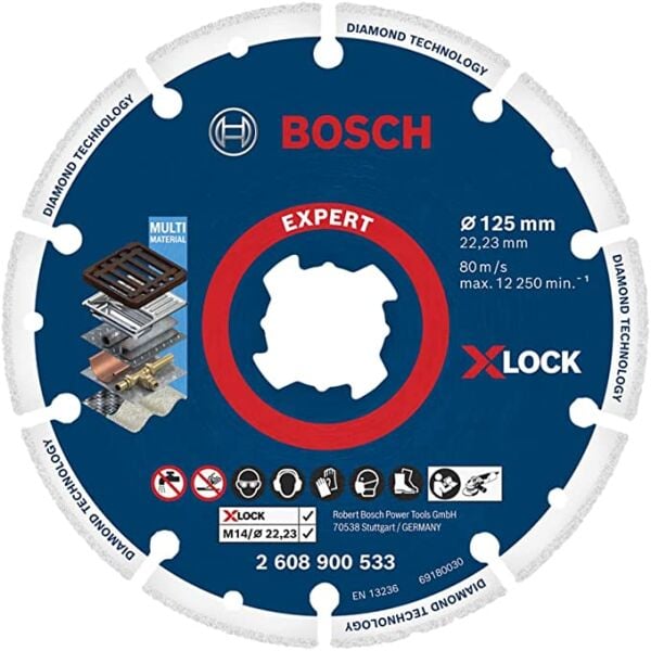 Bosch X-Lock Dmw Kesme Dıskı 125X22.23 Mm 2608900533