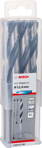 Bosch - HSS-PointeQ Metal Matkap Ucu 12,4 mm 5'li