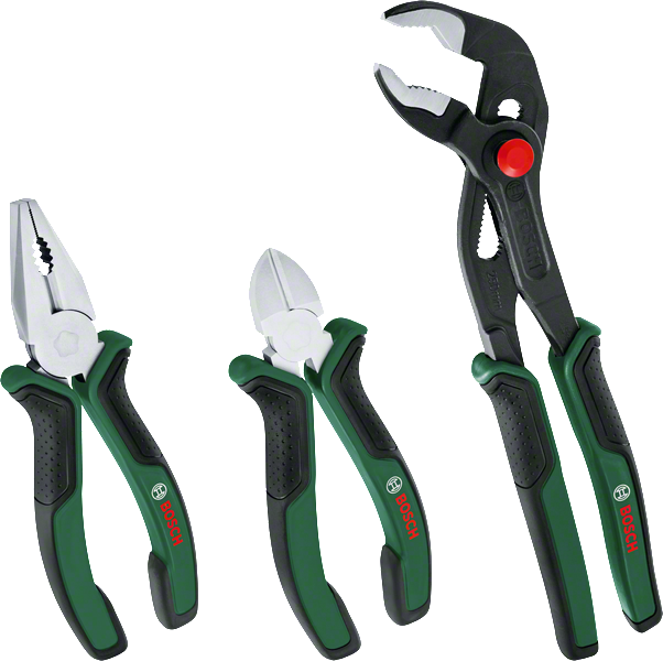 Bosch Pense Seti 3 Parça Premium (Pense, Yan Keski, Boru Anahtarı) - 1600A02W7J