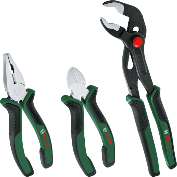 Bosch Pense Seti 3 Parça Premium (Pense, Yan Keski, Boru Anahtarı) - 1600A02W7J