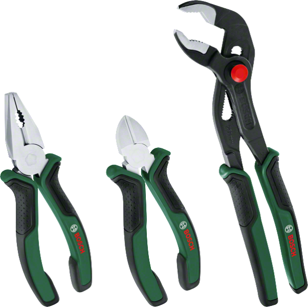 Bosch Pense Seti 3 Parça Premium (Pense, Yan Keski, Boru Anahtarı) - 1600A02W7J