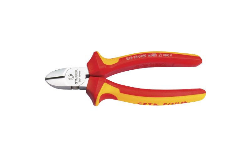 Ceta Form 140 mm 1000V Yan Keski - Parlak Krom (VDE) - G12-18-0140