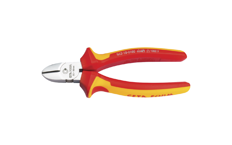 Ceta Form 160 mm 1000V Yan Keski - Parlak Krom (VDE) - G12-18-0160