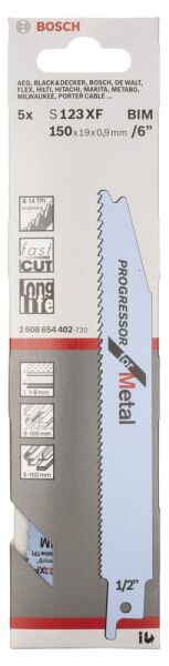 Bosch Panter Testere Bıçağı S 123 Xf Progressor For Metal 5'Lı 2608654402