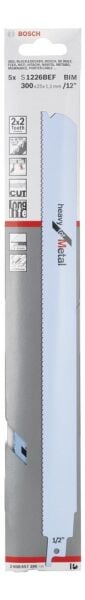 Bosch Panter Testere Bıçağı S 1226 Bef Heavy For Metal 5'Lı 2608657396
