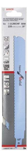Bosch Panter Testere Bıçağı S 1126 Chf Heavy For Metal 5Lı 2608657398