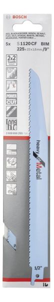 Bosch Panter Testere Bıçağı S 1120 Cf Heavy For Metal 5Lı 2608656255